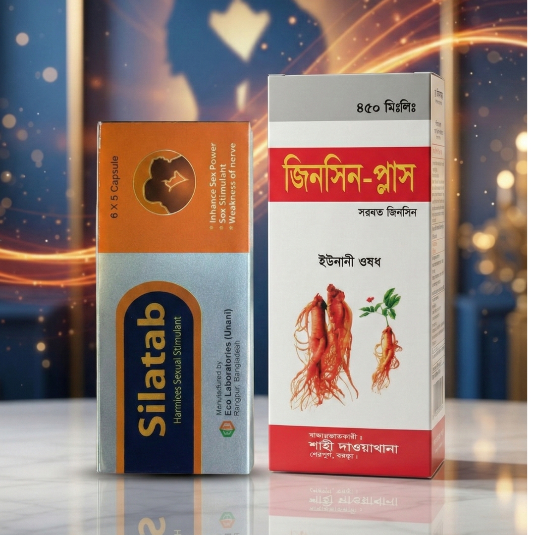 Silatab +Jinsin plus Natural Power of Garlic – ইউনানী হারবাল টনিক